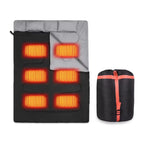 Heated Sleeping Bag pad,6 Heating Zones,USB Power, 2 person