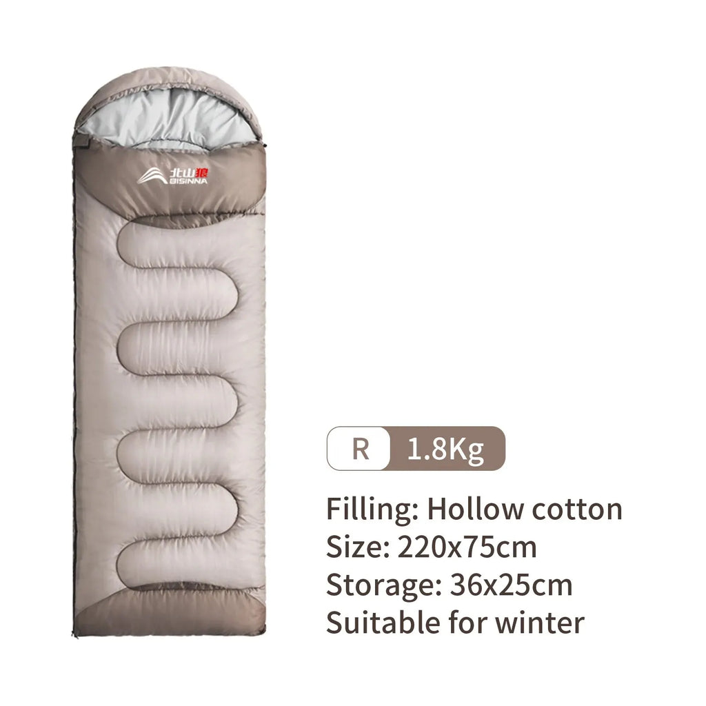 BISINNA Camping Sleeping Bag Ultralight Waterproof Winter Warm Envelope Backpacking