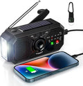 Portable Solar Radio, Emergency Kits first Aid Radio with Crank, Power station USB