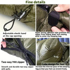 Outdoor camping, three-dimensional grid design, mummy style. Sleeping Bag