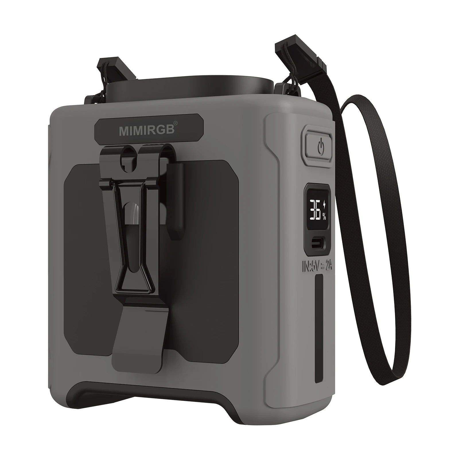 Portable Waist Fan - Power Bank/ LED Light