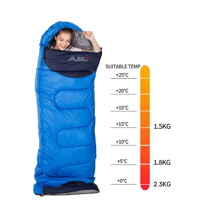 BISINNA Camping Sleeping Bag Ultralight Waterproof Winter Warm Envelope Backpacking
