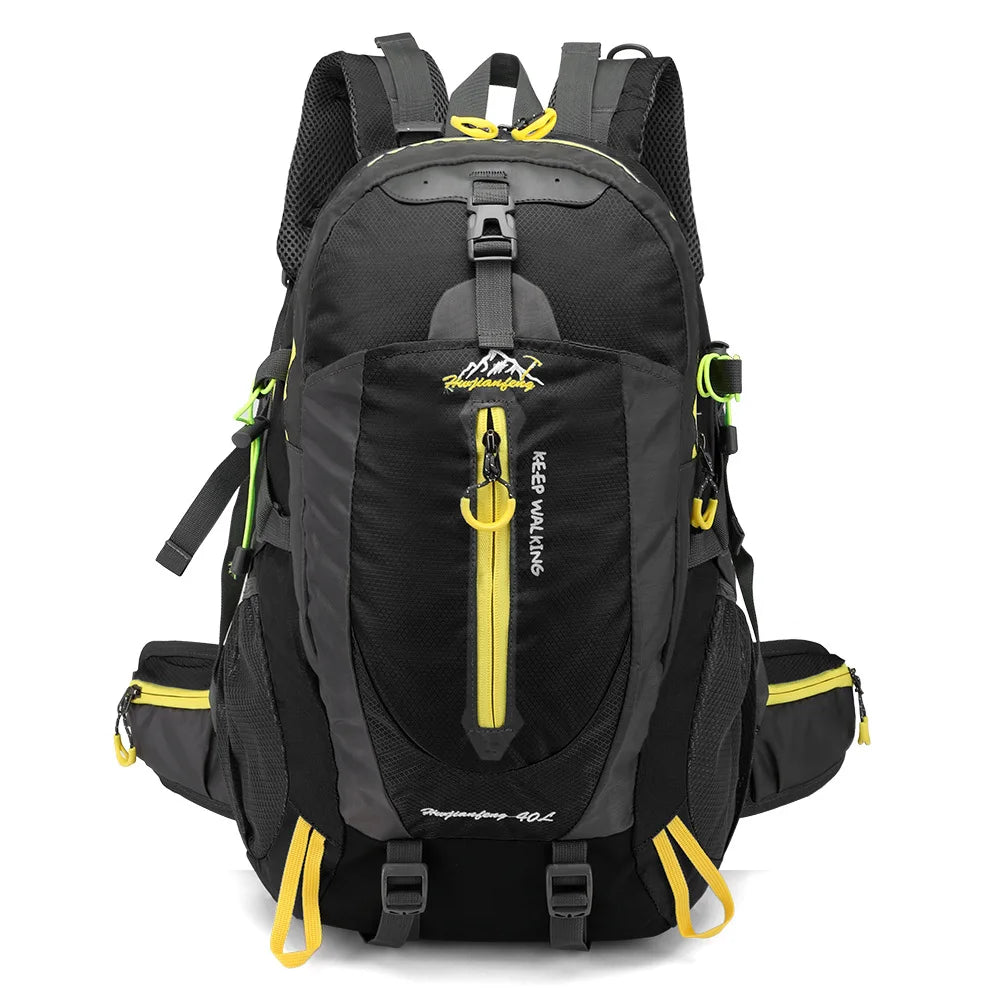 New Camping Backpack 40 Liters Large Capacity Travel Canvas Bag Outdoor