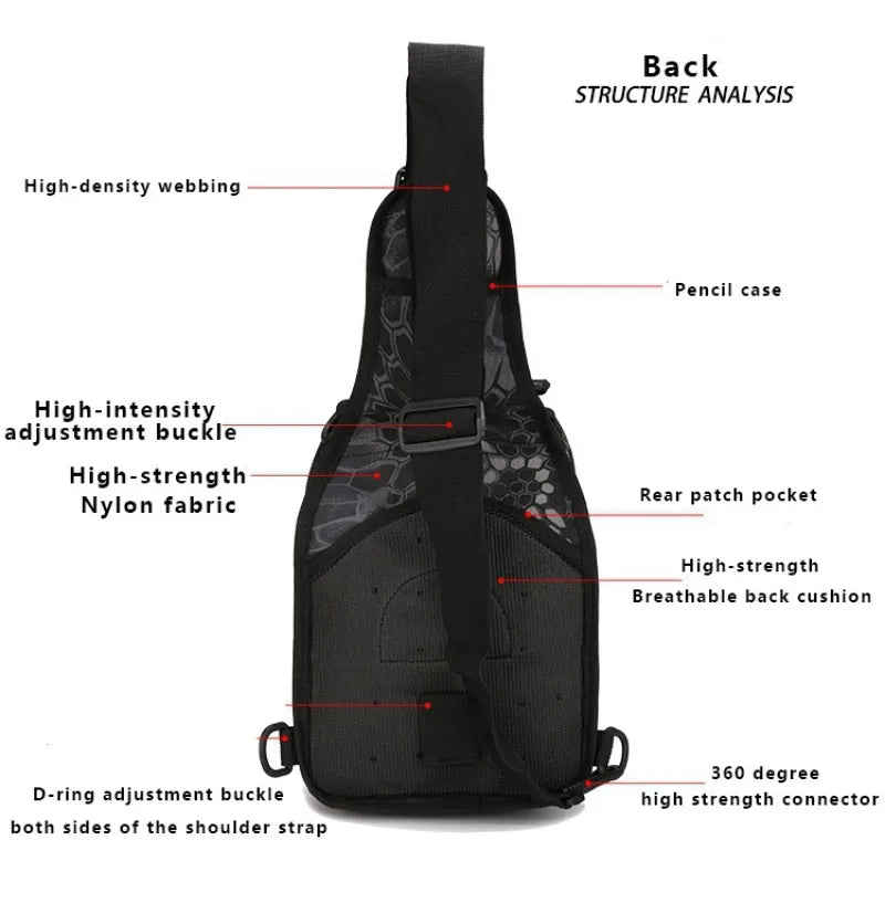 Hiking Trekking Backpack Sports Climbing Tactical Cross Shoulder