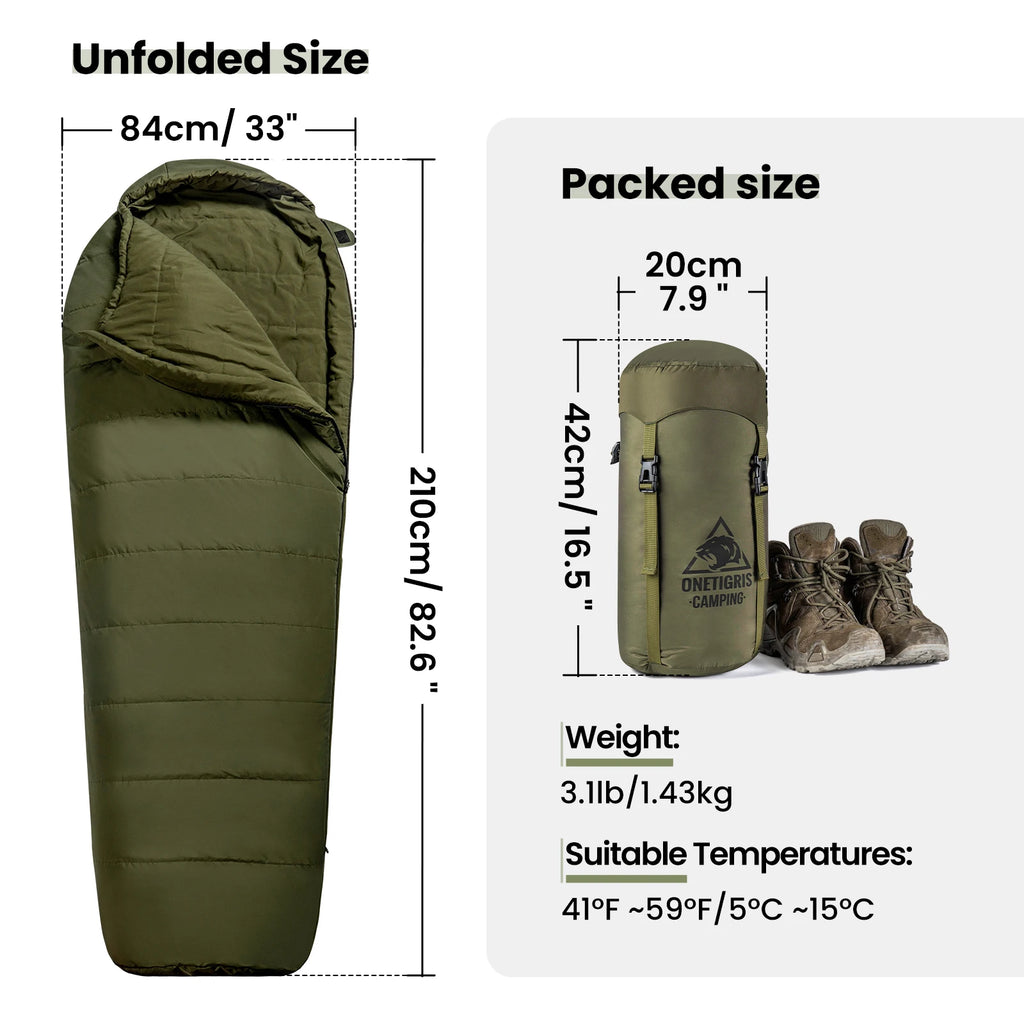 Sleeping Bags Tactical Styled Mummy Sleeping Bag Survival