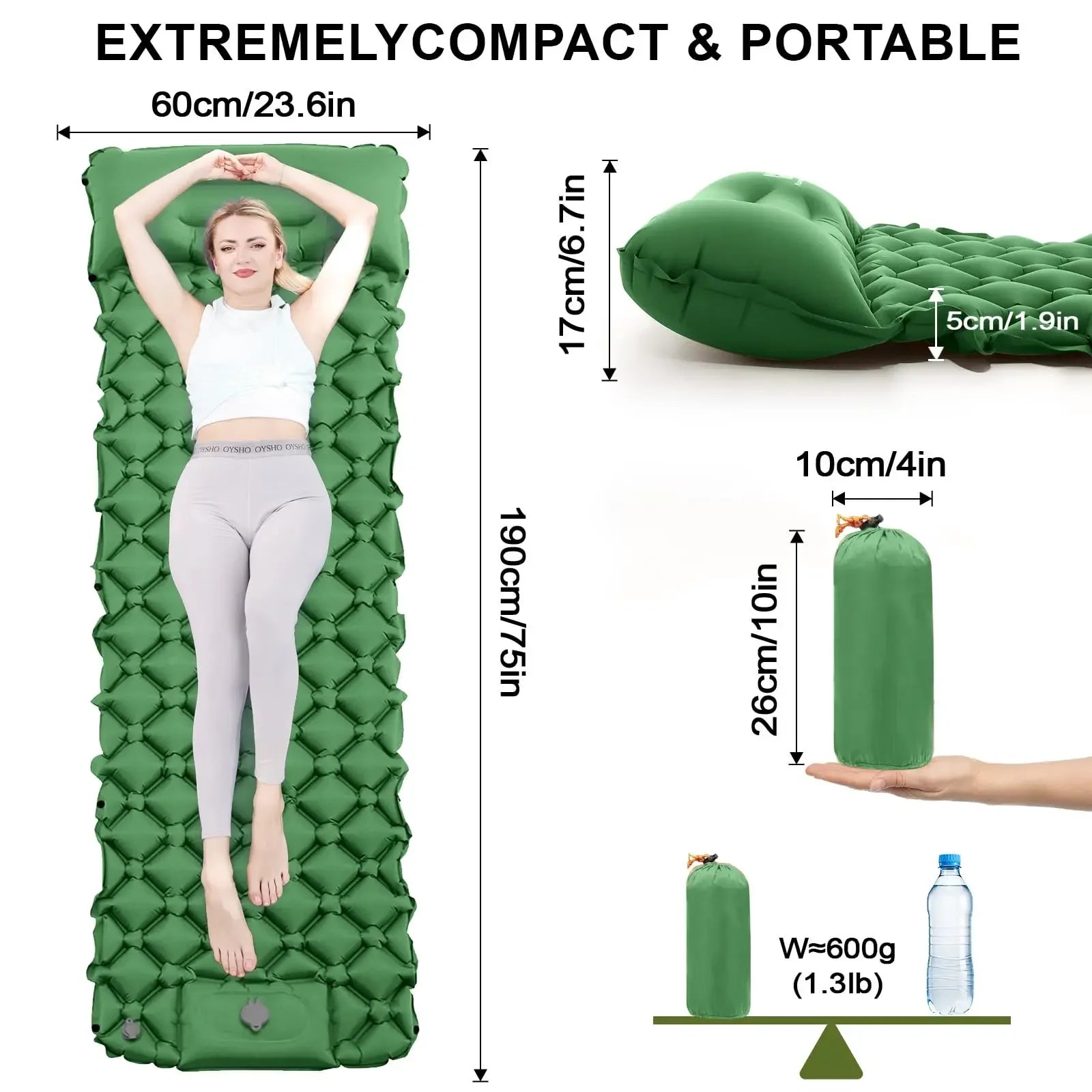 Sleeping Pad for Camping - Ultralight Air Mattress