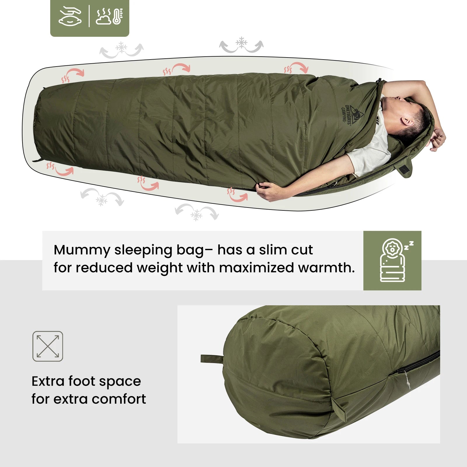 Sleeping Bags Tactical Styled Mummy Sleeping Bag Survival