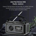 Radio Solar Hand Crank with Flashlight SOS Alarm Power Bank