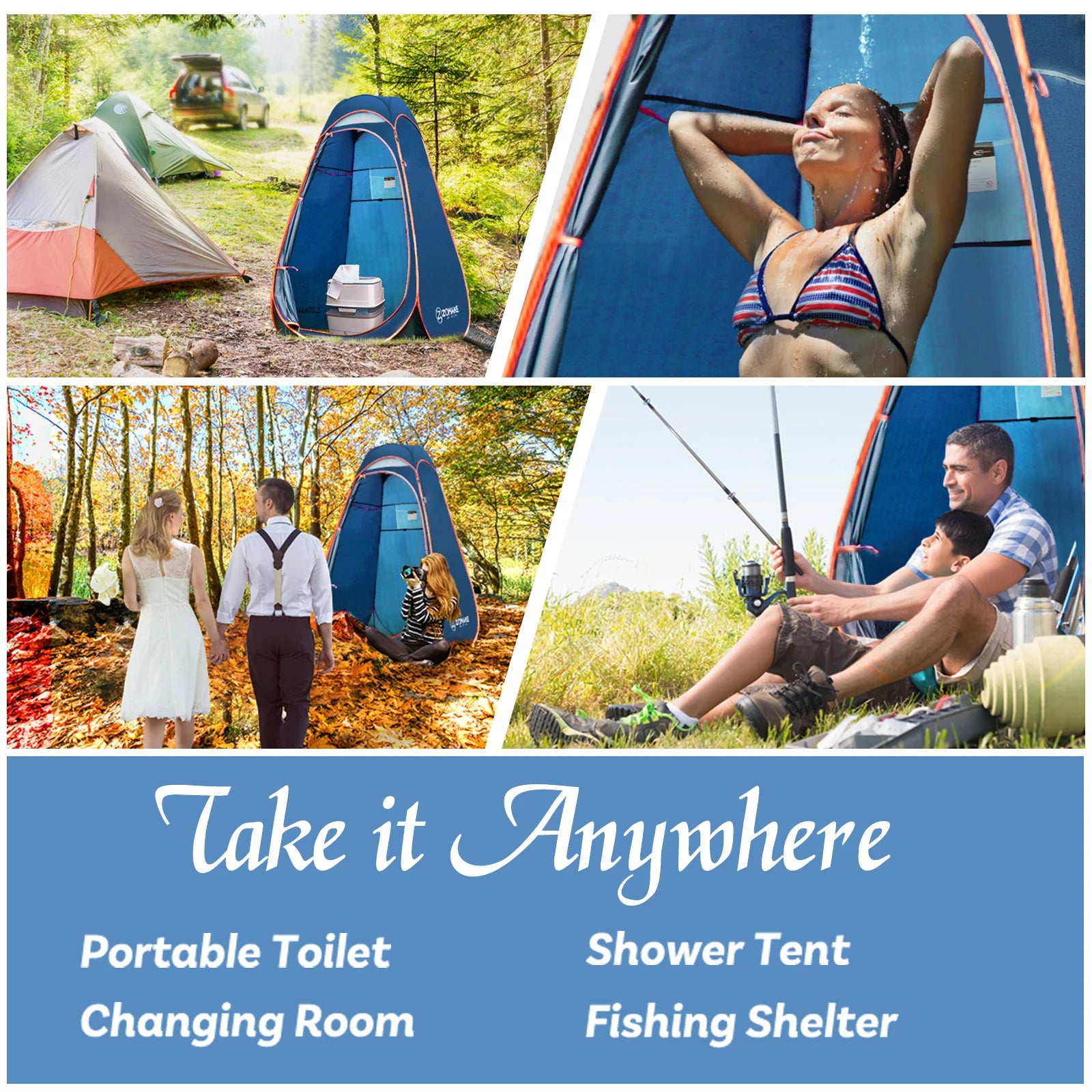 Pop-Up Privacy Tent , Shower, Toilet, Beach Changing