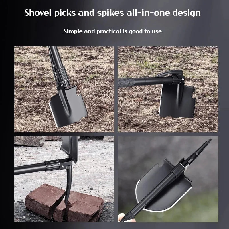 Multifunctional garden shovel for camping,