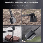 Multifunctional garden shovel for camping,