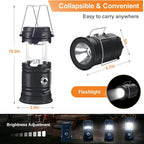 Solar Camping Tent Lamp LED Portable Multifuctional  Flashlight Waterproof