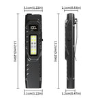 Portable Flashlight, 800 Lumens USB Rechargeable Tactical Flashlight, Waterproof