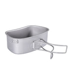 Cooking Set, Titanium Military Canteen, Cookware Bowl Kettle With Camouflage Storage Bag