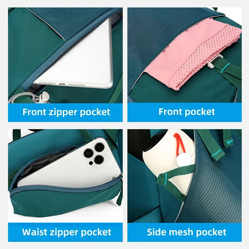 Camping Backpack Large Capacity 40L Climbing Rucksack Waterproof