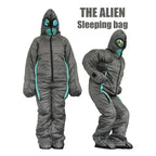 Durable Camping Wearable Full Body Walking Sleeping Bag Pouch Aliens