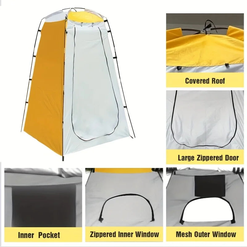 Pop Up Privacy Tent 1 Pack - Portable Shower/Toilet/Changing Room with Carry Bag,