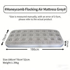 Inflatable Flocking Camping Bed Mat Single Person Outdoor