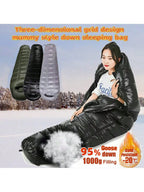 Outdoor camping, three-dimensional grid design, mummy style. Sleeping Bag