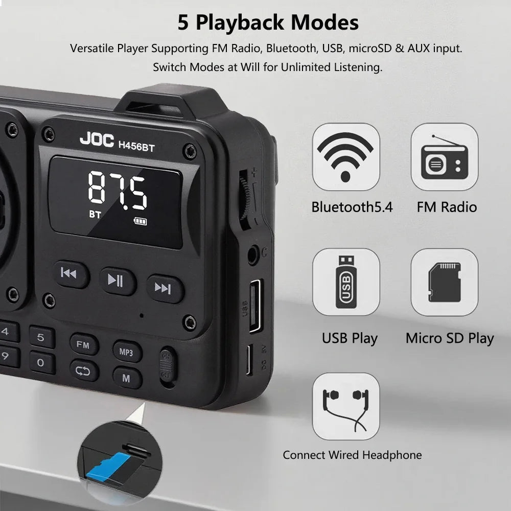 Outdoor Wireless Bluetooth Speakers with FM Radio ,USB TF Card Speaker,MP3 Player