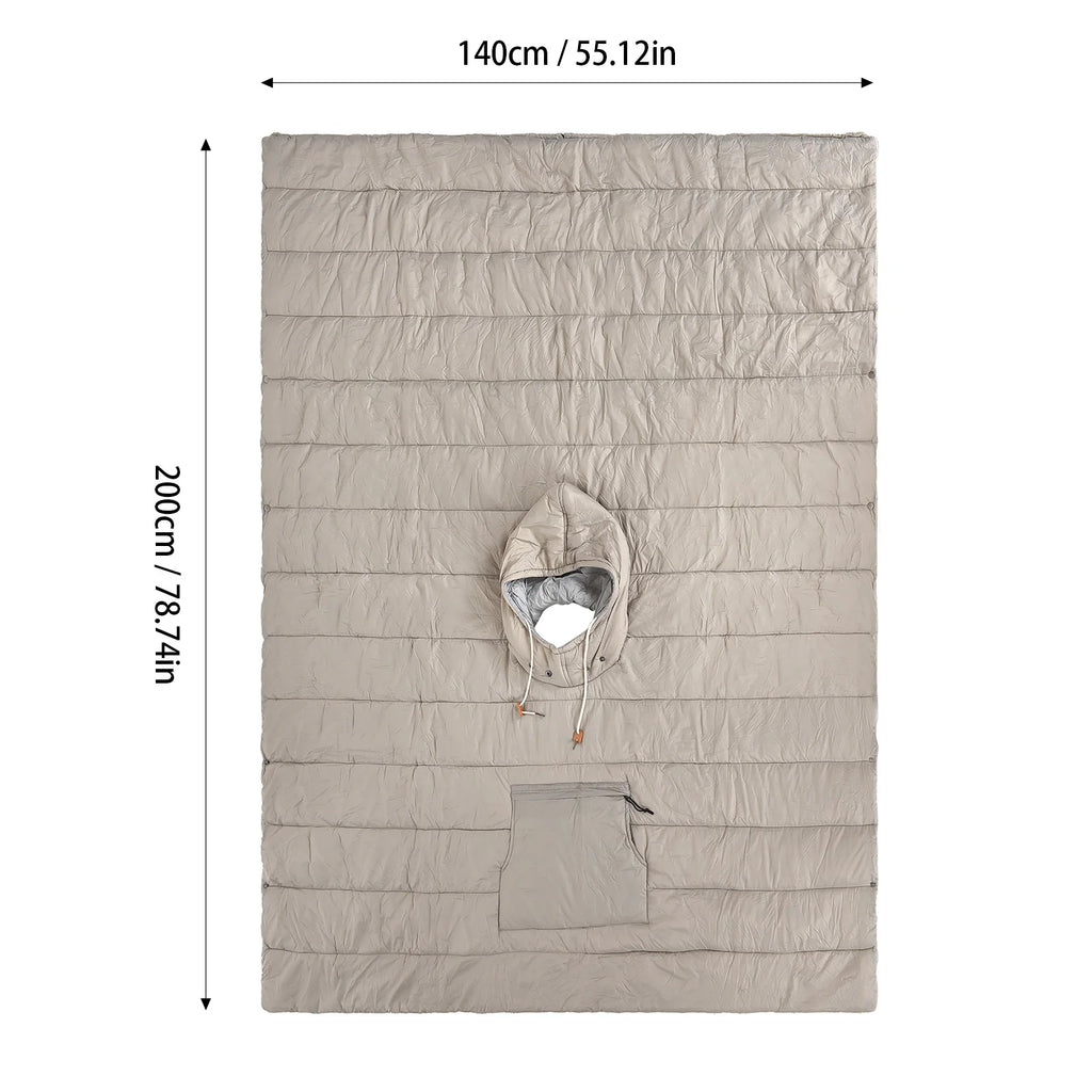 Outdoor Camping Warm Sleeping Bag Cloak
