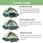 Travel Family Rainproof Windproof 1-4 Person Tent Camping Sunshade
