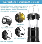 Solar Camping Tent Lamp LED Portable Multifuctional  Flashlight Waterproof