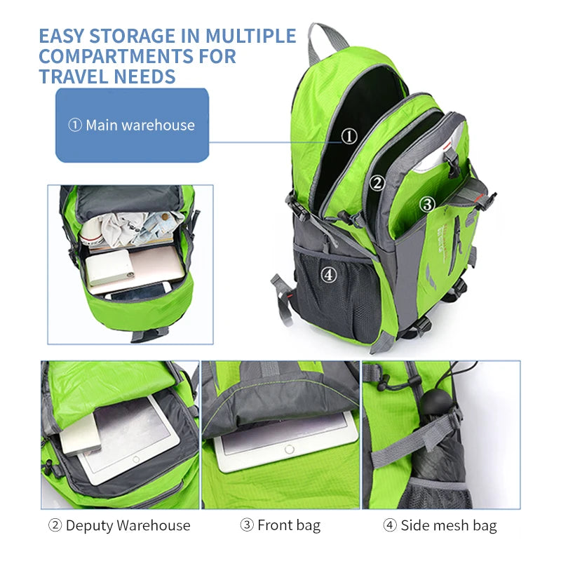 Camping Backpack 40 Liters Large Capacity