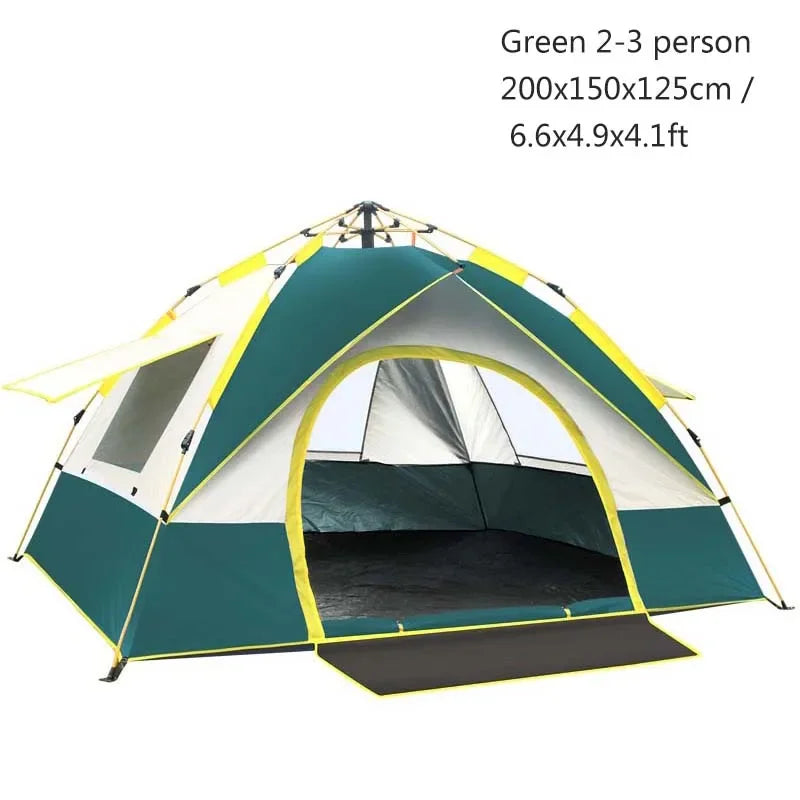 Travel Family Rainproof Windproof 1-4 Person Tent Camping Sunshade