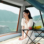 Camping Tent Family 3-4/4-6 People Sun-Protection, Waterproof Hexagonal Tent