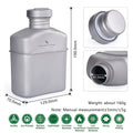 Cooking Set, Titanium Military Canteen, Cookware Bowl Kettle With Camouflage Storage Bag