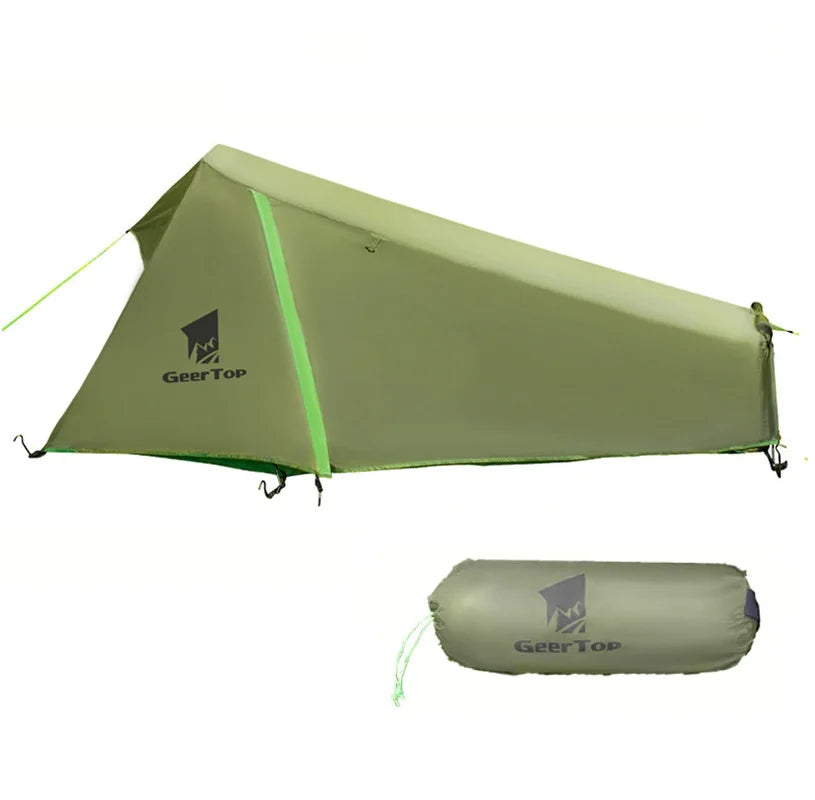Outdoor Tent Double Layers Waterproof Single Person 3