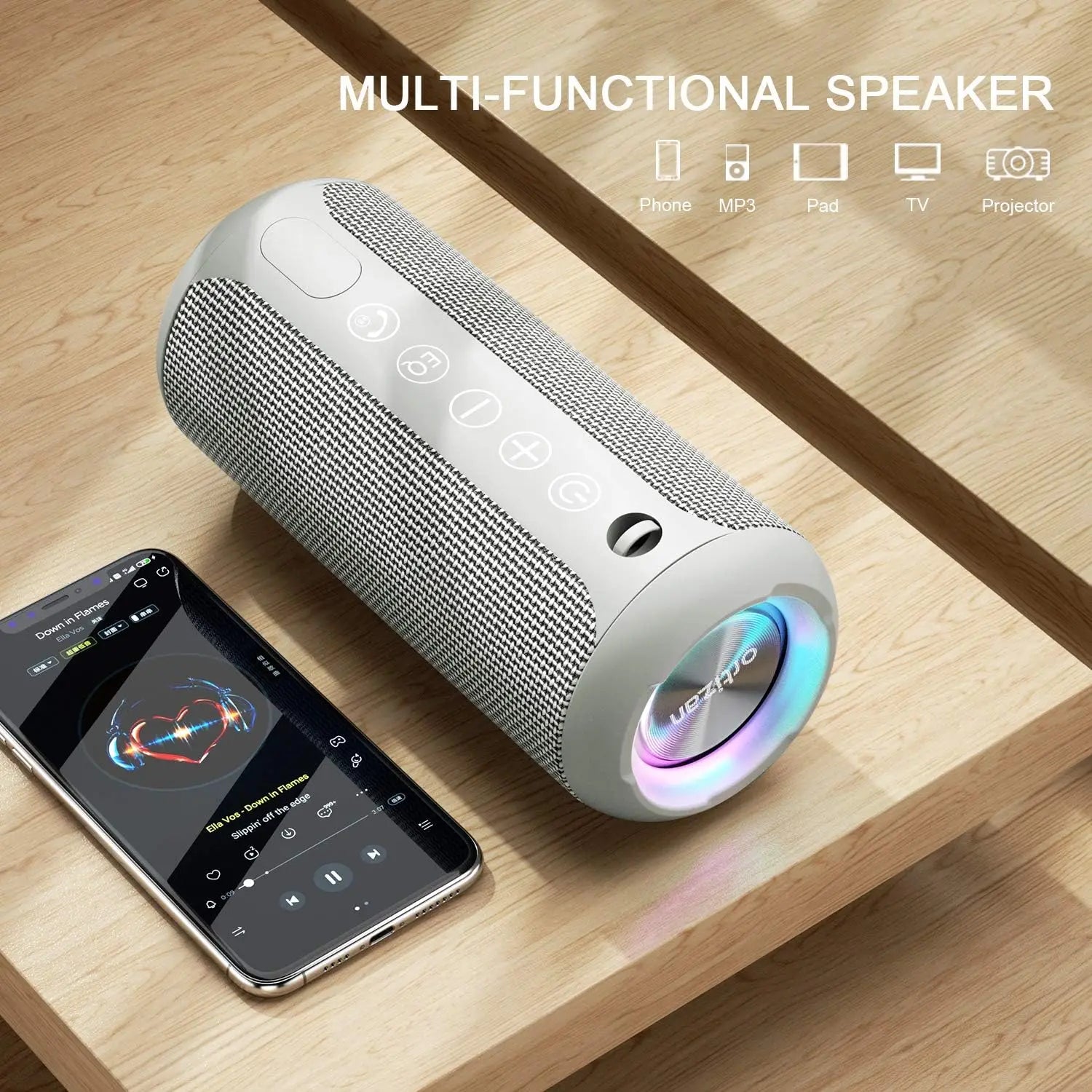 Ortizan X10 Bluetooth Speaker Enhanced Bass Waterproof