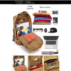 Outdoor hiking backpack, wilderness exploration camping backpack