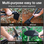 Outdoor 3-in-1 Foldable Shovel Portable Multifunctional