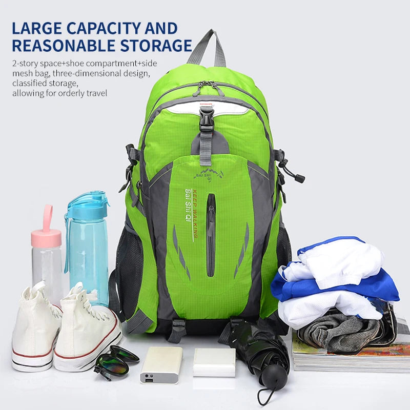 Camping Backpack 40 Liters Large Capacity