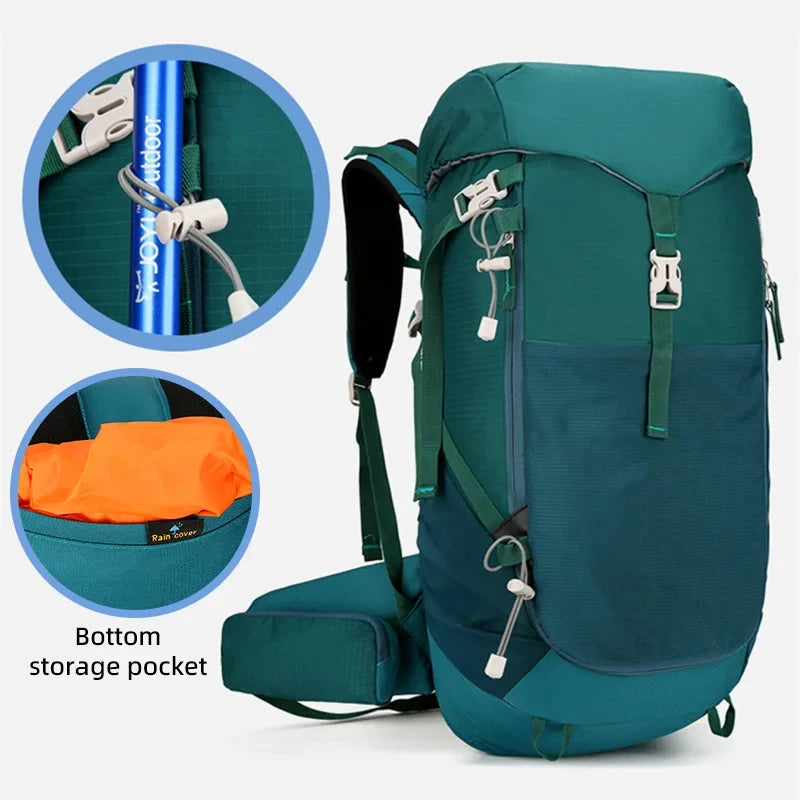 Camping Backpack Large Capacity 40L Climbing Rucksack Waterproof