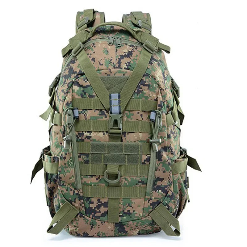 40L Camping backpack Men's Outdoor Travel bag Camo Molle