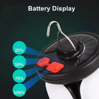 Rechargeable LED Camping Lantern With folding LED floodlight Portable