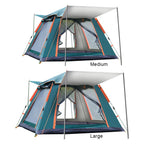 Camping Tent Family 3-4/4-6 People Sun-Protection, Waterproof Hexagonal Tent