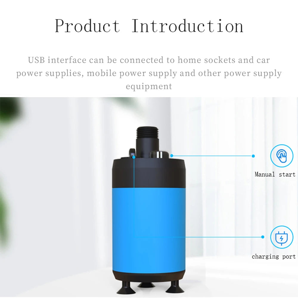 Portable Rechargeable Shower with showerhead