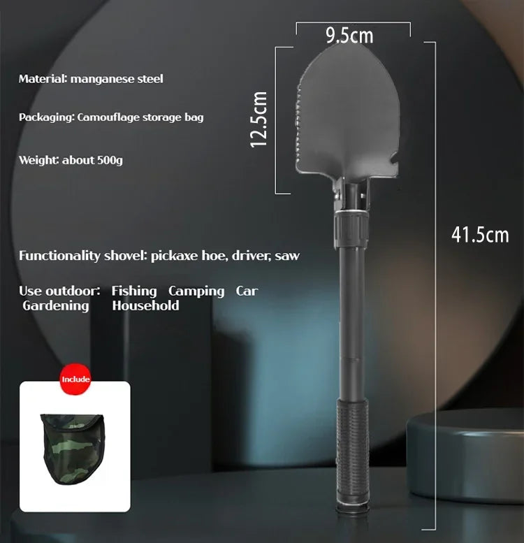 Multifunctional garden shovel for camping,