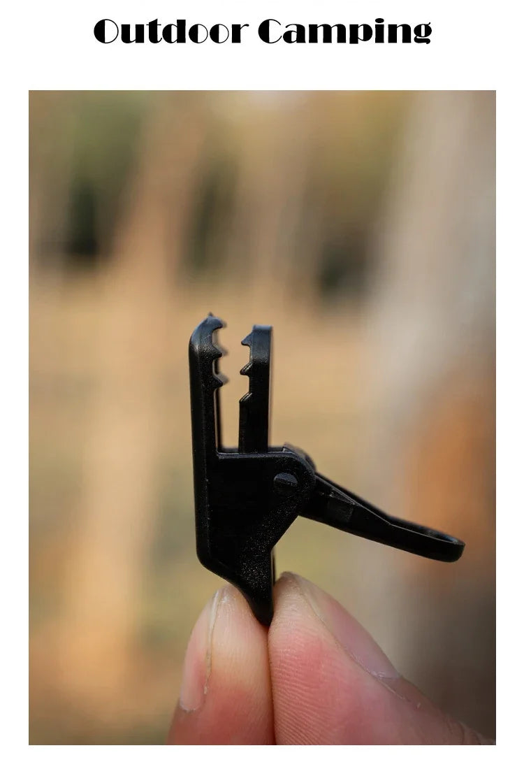 10/20/50pcs Tent Clips for Outdoor Tarpaulin / Camping Tent Hook Crocodile Clamp