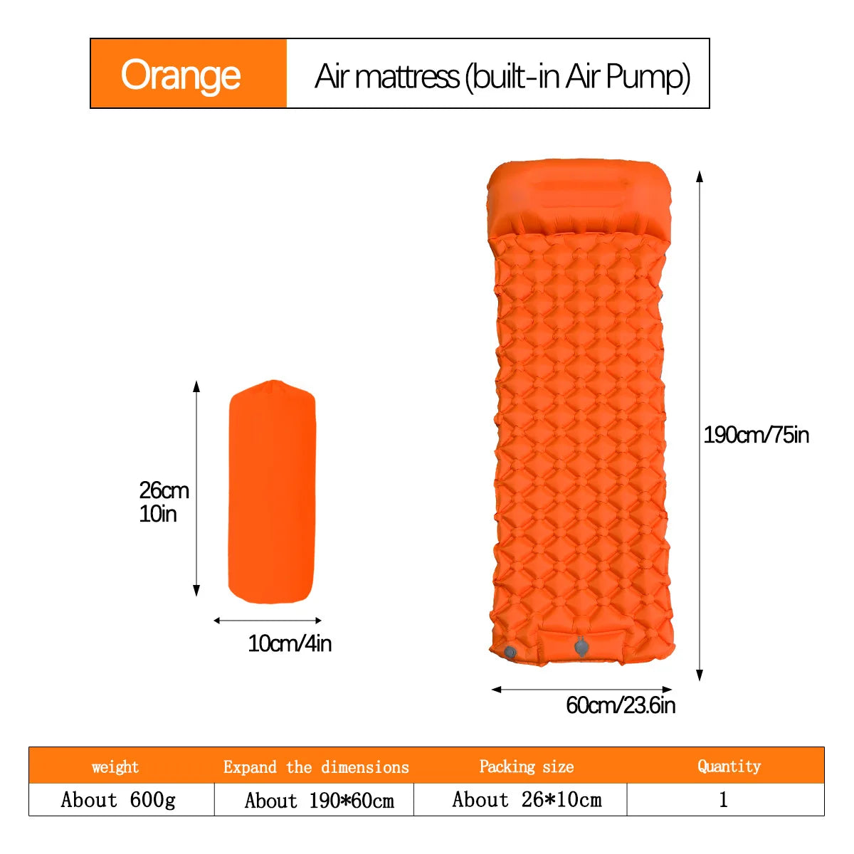 Sleeping Pad for Camping - Ultralight Air Mattress