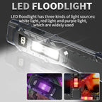 Portable Flashlight, 800 Lumens USB Rechargeable Tactical Flashlight, Waterproof