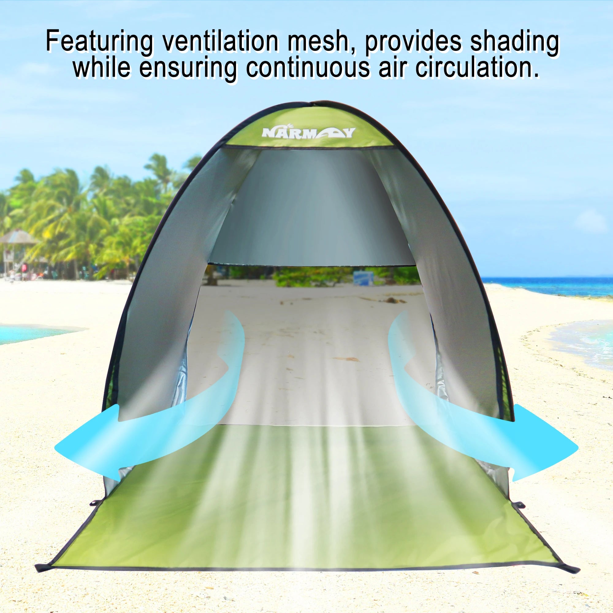 Pop-Up Beach Tent UV-resistant & Waterproof Sunshade