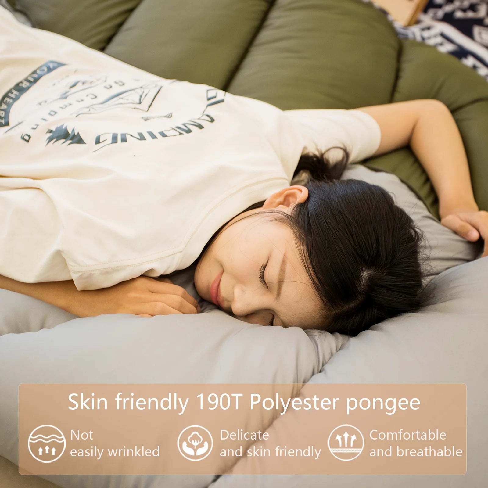 BISSINA 1-piece envelope-style winter sleeping bag