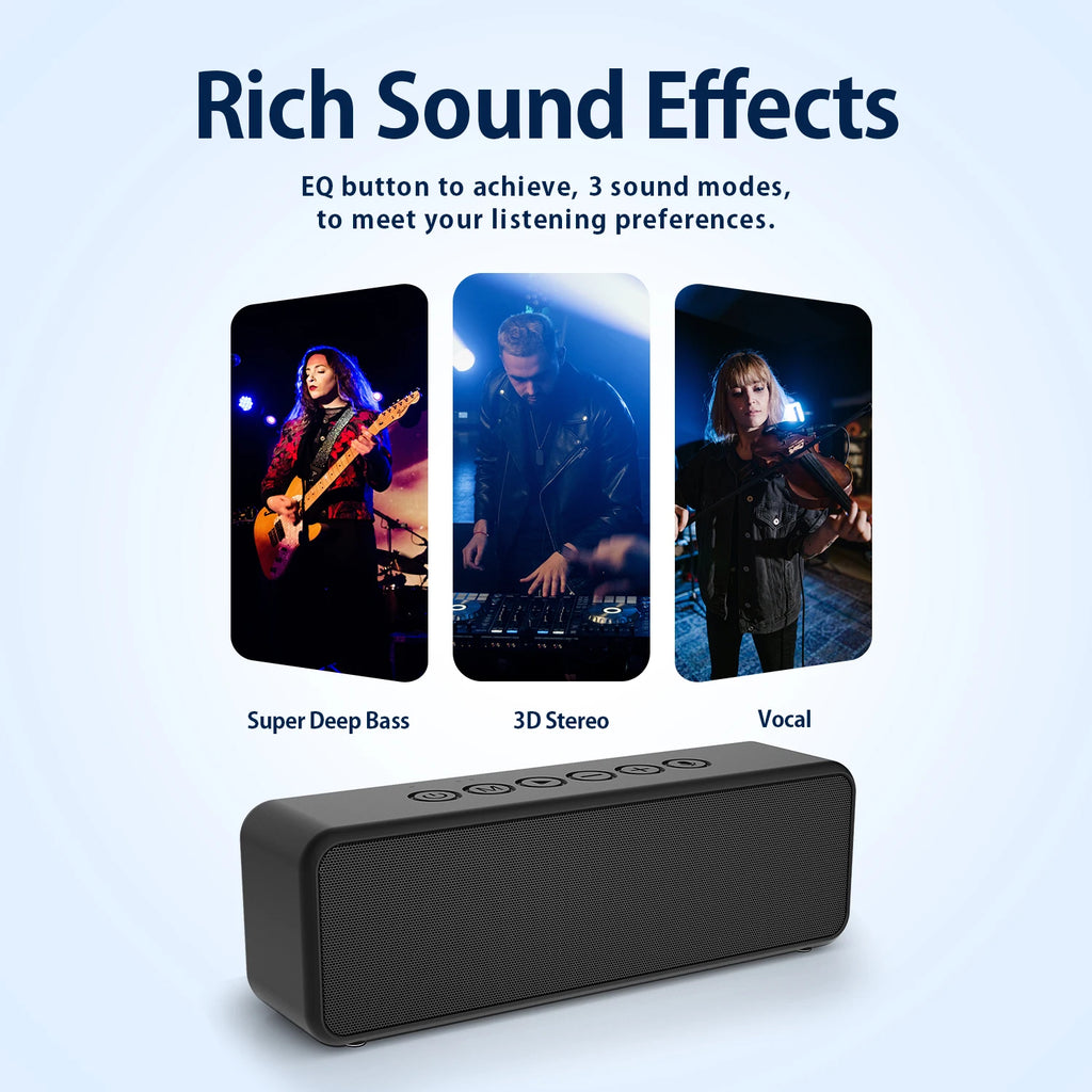 BOGASING M6 Portable Bluetooth Speaker 30W Wireless 5.0 Waterproof
