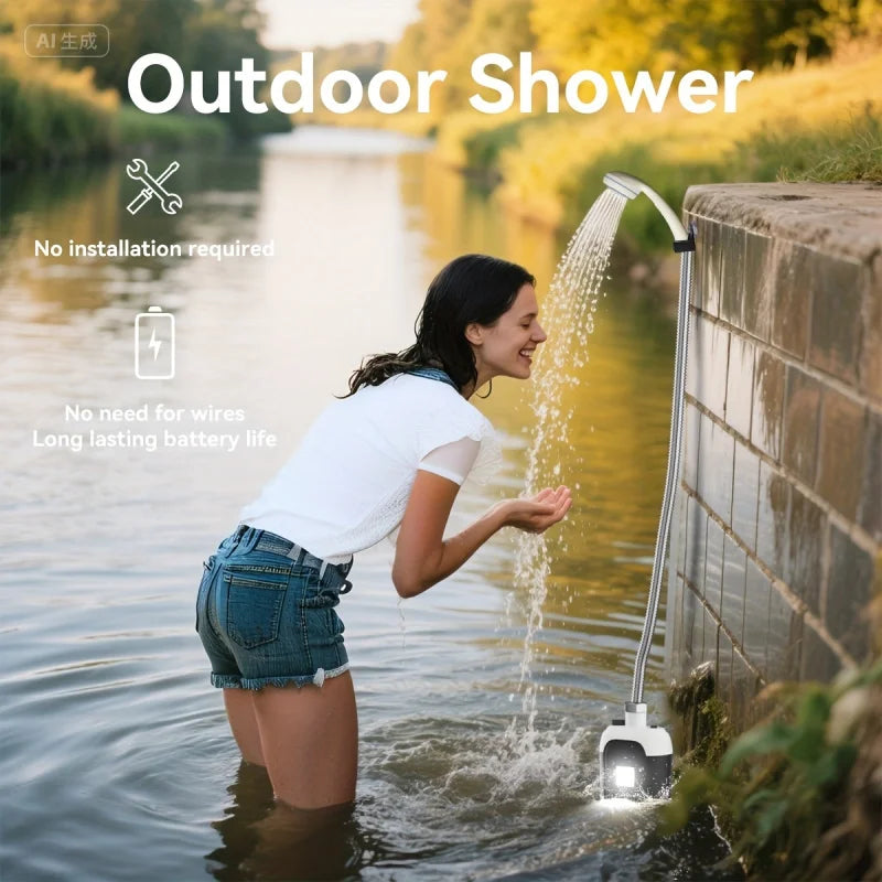 Portable Camping Shower -USB Charging