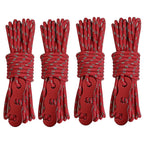 4 Outdoor Tent Ropes, Reflective Ropes Canopy Reinforced Windproof with Buckles